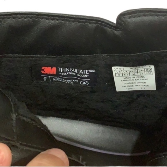 - NWOB Avalon Black Fairlee Leather Waterproof Fleece-lined Ankle Boot - Picture 6 of 7